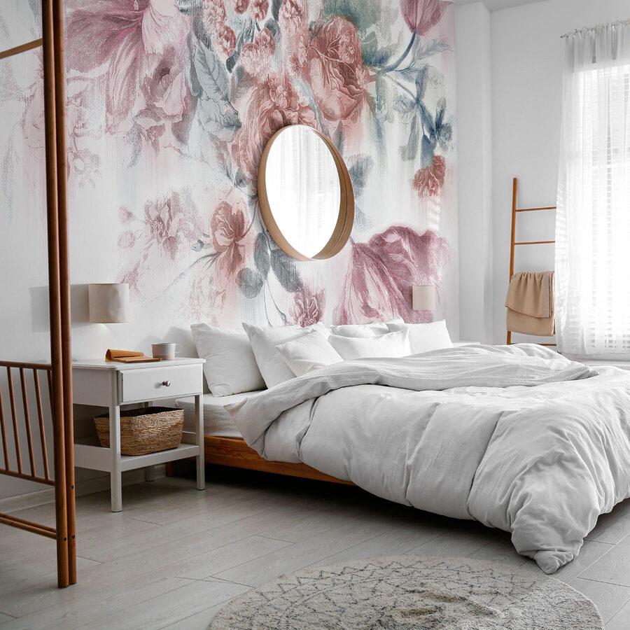 Um grande plano de flores