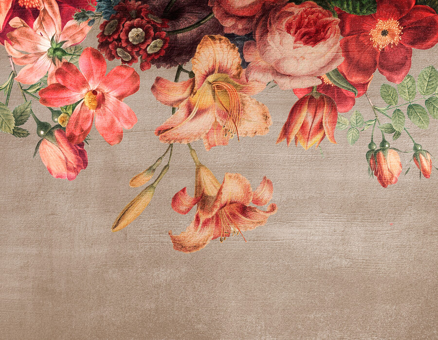 Um grande plano de flores