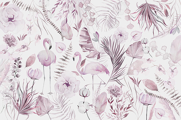 w00507v2p 600x400 - Um padrão de flores e flamingos - tegory