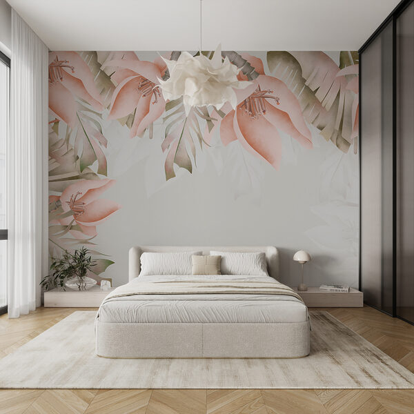Papel de parede Papel de parede Um grande plano de flores (REF: w00478)