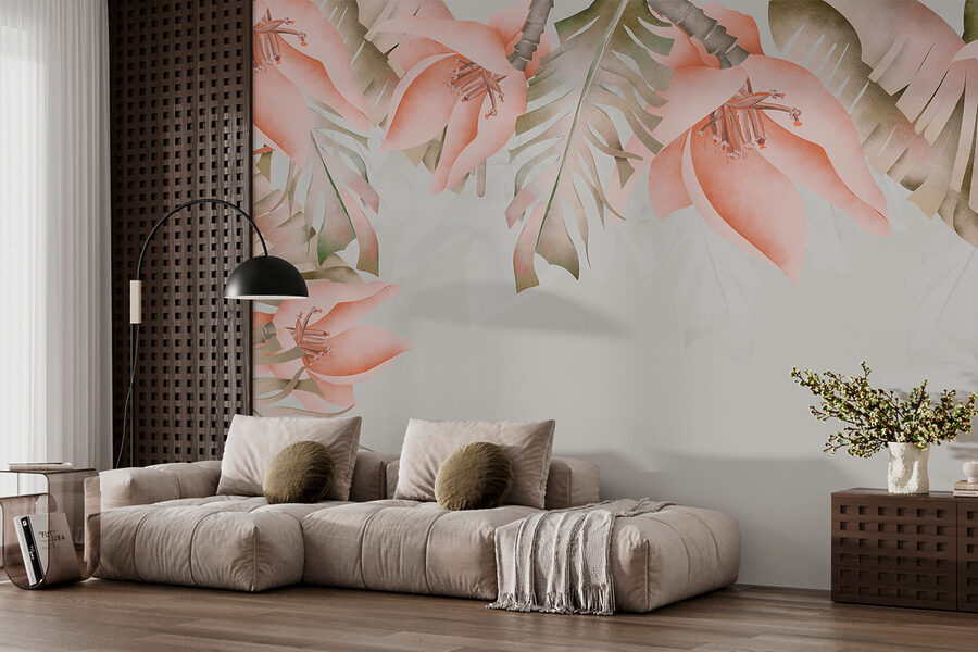 Um grande plano de flores