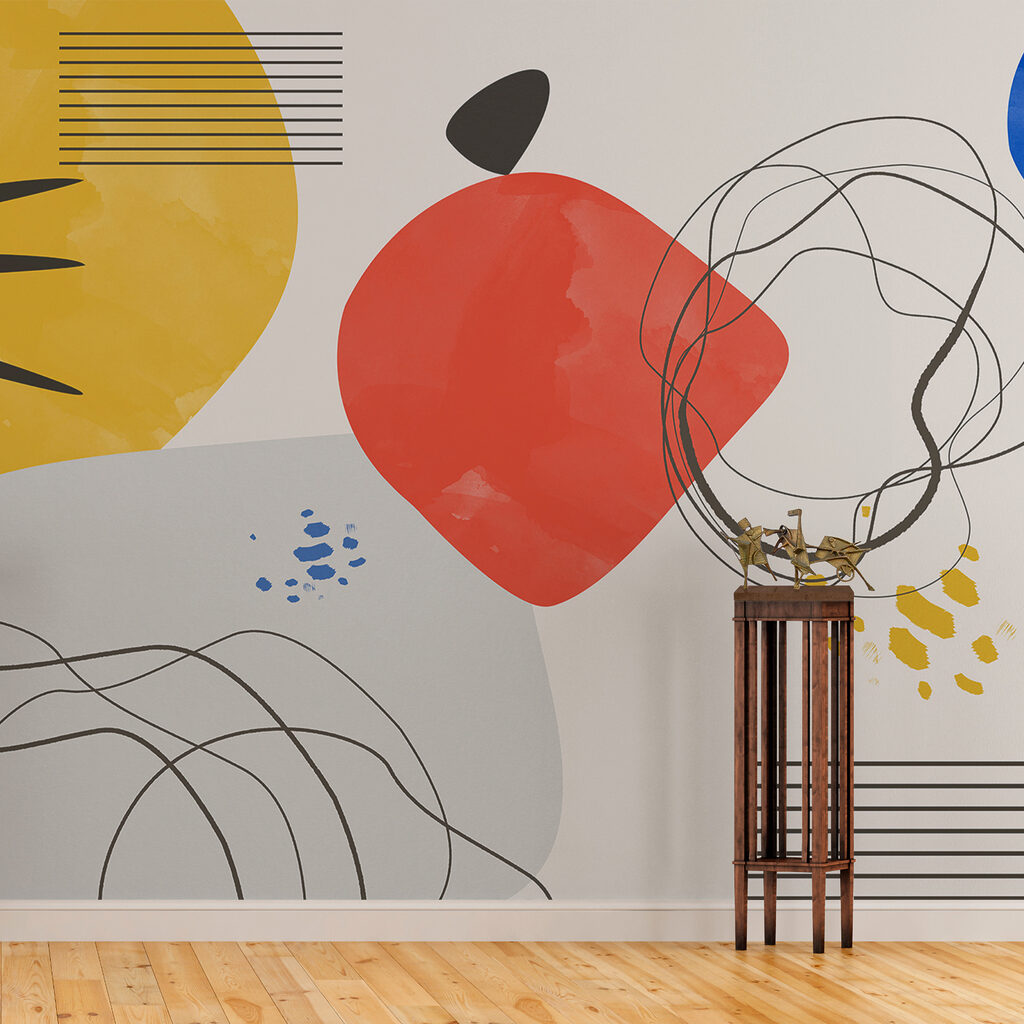 Uma obra de arte colorida com linhas e círculos w00514pih1ms 1024x1024 - Uma obra de arte colorida com linhas e círculos - tegory