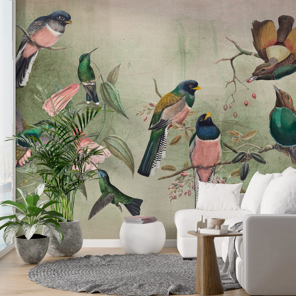 Um grupo de pássaros num ramo w00543pig24ms 1024x1024 - Um grupo de pássaros num ramo - tegory