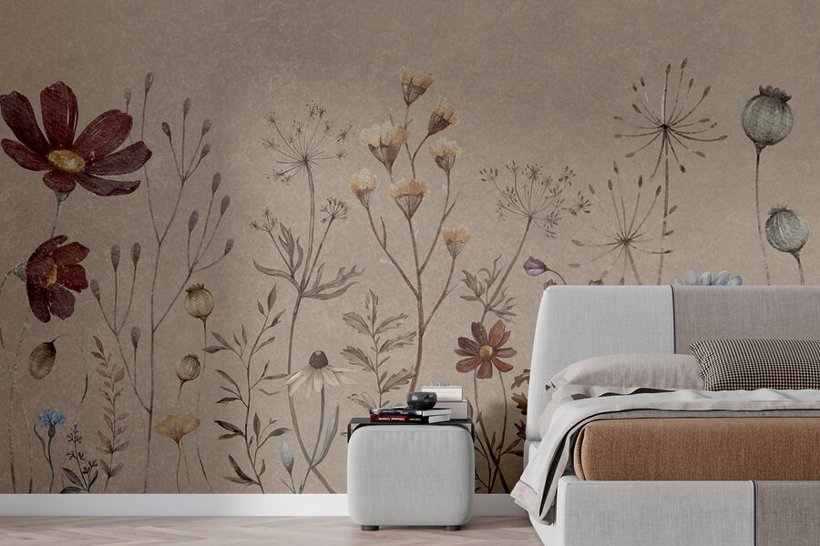 Um grande plano de flores