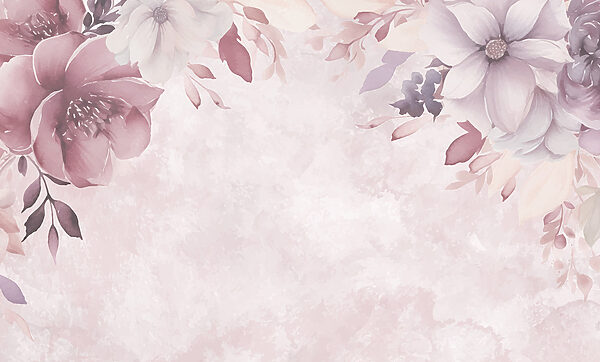Um arranjo de flores cor-de-rosa e brancas Um arranjo de flores cor-de-rosa e brancas