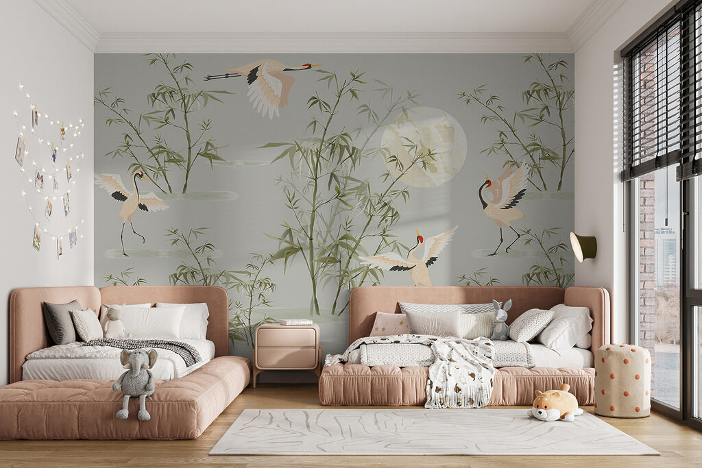 w00520pir16mr 1024x683 - Um papel de parede com pássaros e bambu - tegory