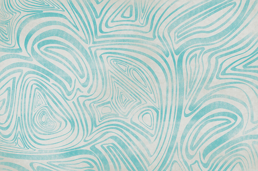 Um padrão azul e branco