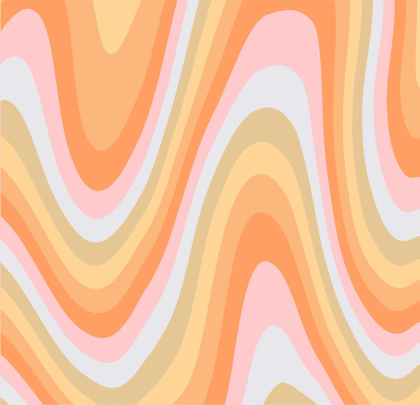 Linhas onduladas coloridas numa superfície Linhas onduladas coloridas numa superfície