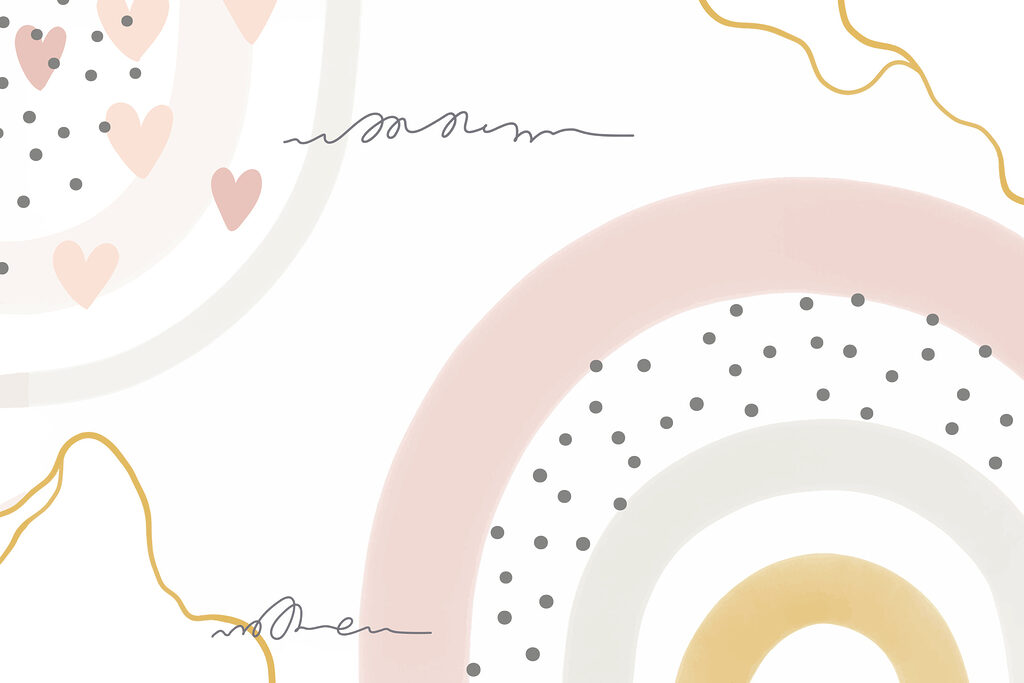 Um fundo branco com círculos e pontos cor-de-rosa e cinzentos Um fundo branco com círculos e pontos cor-de-rosa e cinzentos