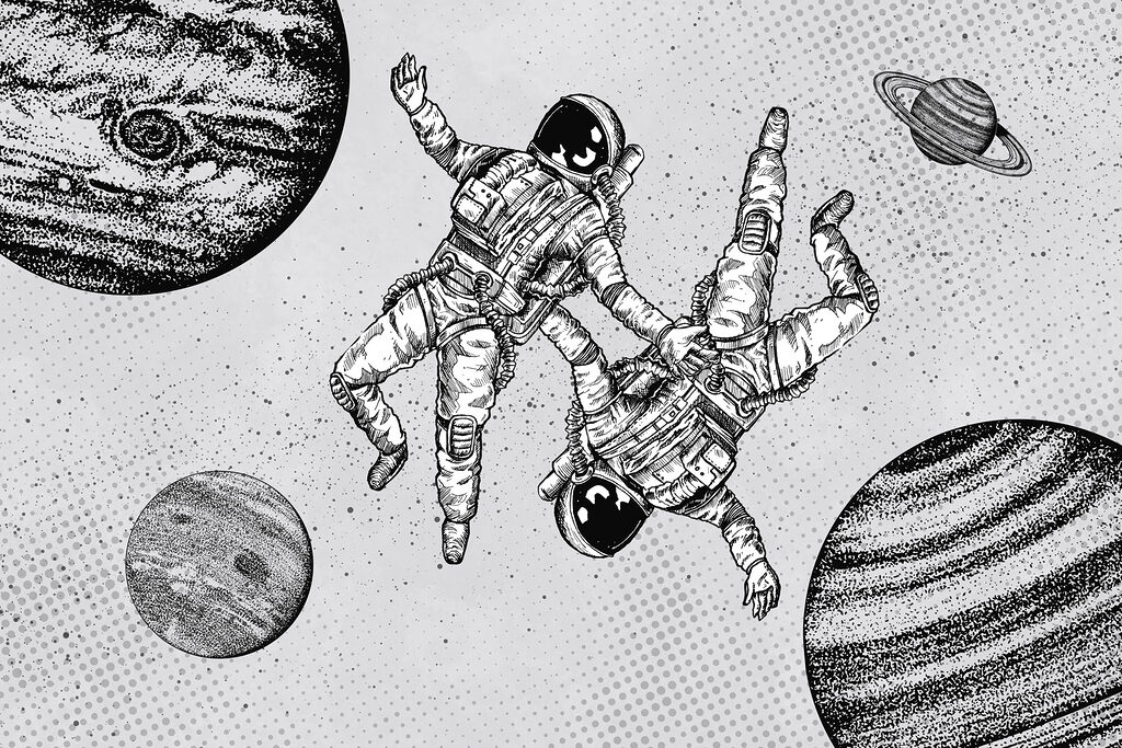w00630p 1024x683 - Um desenho de astronautas no espaço - tegory