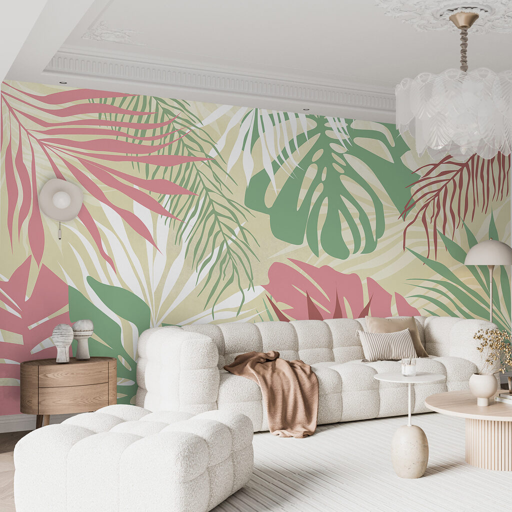 Um padrão de folhas sobre um fundo branco w00676pig1ms 1024x1024 - Um padrão de folhas sobre um fundo branco - tegory