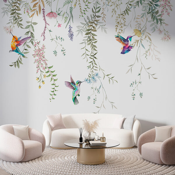Uma pintura de pássaros e flores w00660pig84ms 600x600 - Uma pintura de pássaros e flores
