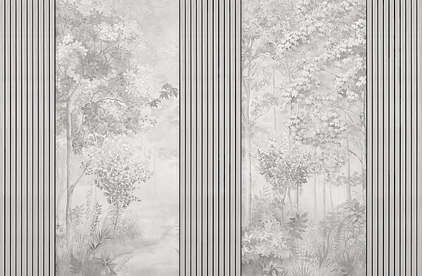 Uma parede com uma linha vertical alta Uma parede com uma linha vertical alta