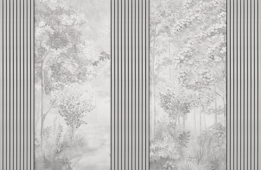 Uma parede com uma linha vertical alta