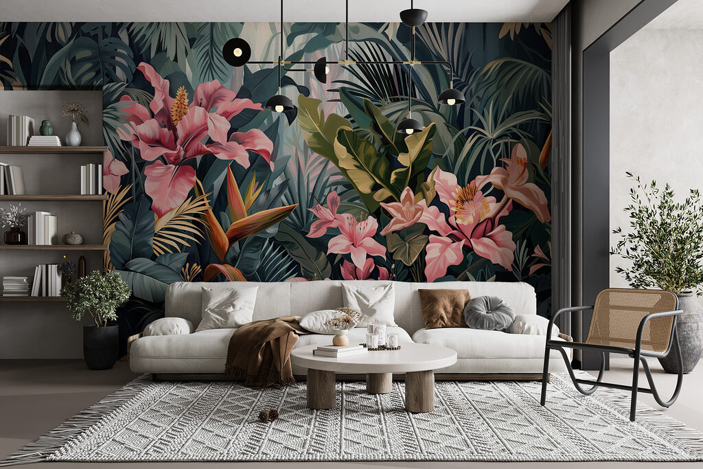 Um grande plano de flores e folhas w00682pig1mr 1024x683 - Um grande plano de flores e folhas