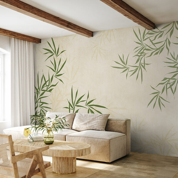 Folhas verdes sobre um fundo branco Folhas verdes sobre um fundo branco