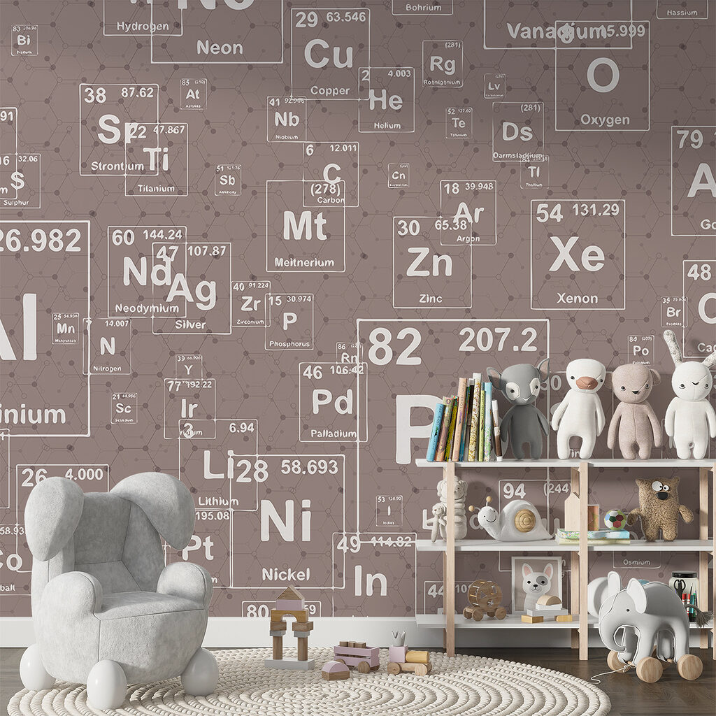 A pattern of periodic table elements