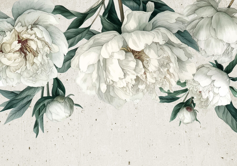 Um grande plano de flores