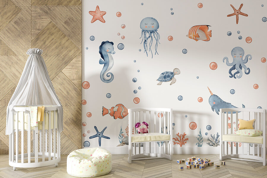 Papel de parede Um grupo de animais marinhos - Image 2