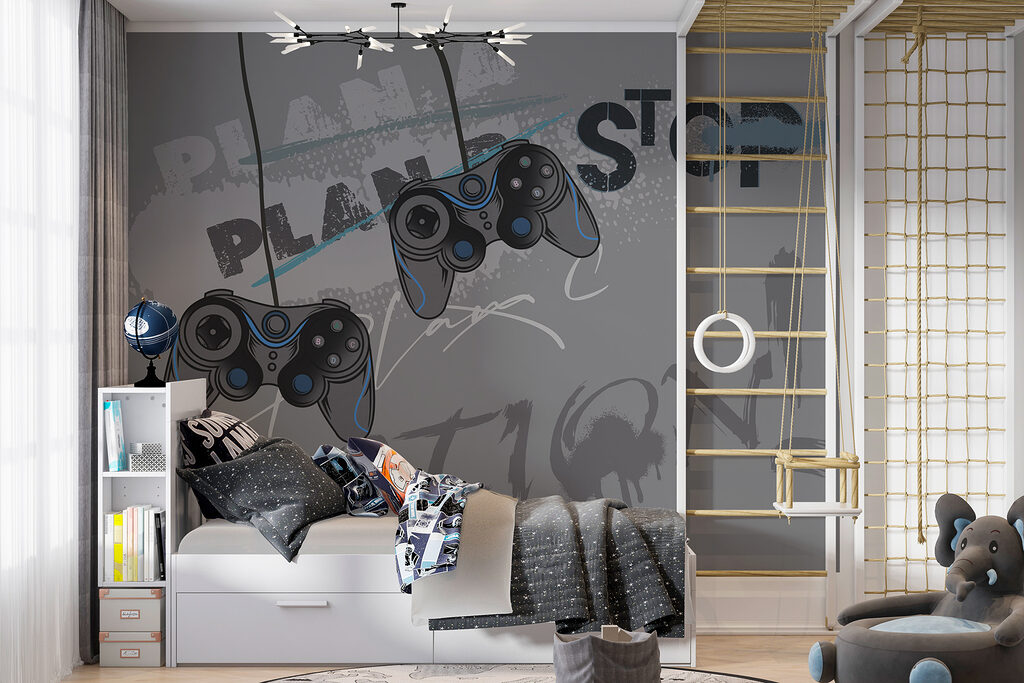 A video game controller from a cord