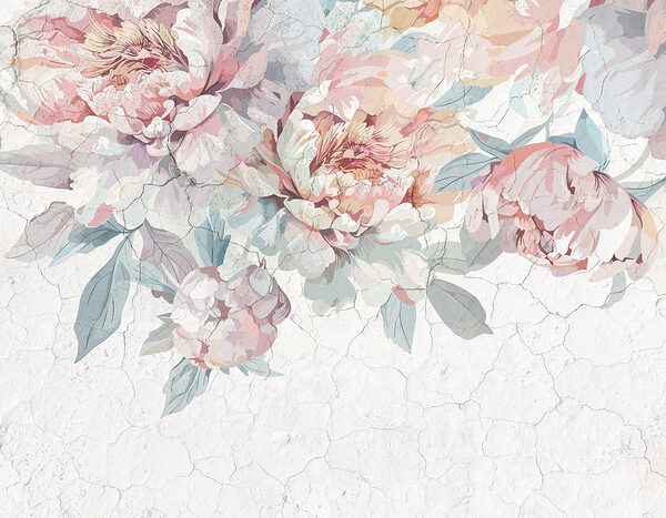 Um grande plano de flores Um grande plano de flores