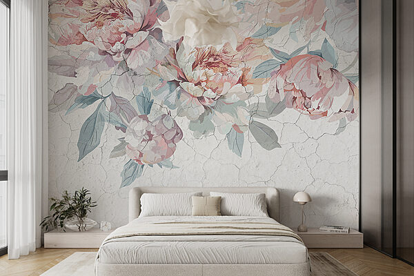 Papel de parede Papel de parede Um grande plano de flores (REF: w00896)