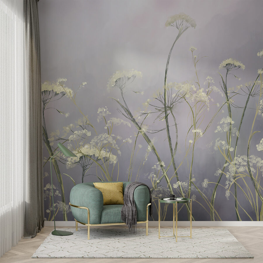 Um grande plano de flores