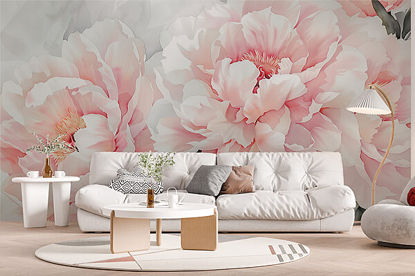 Um grande plano de flores Um grande plano de flores