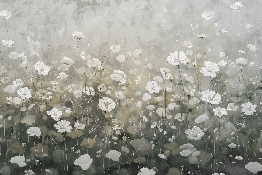 Um grande plano de flores