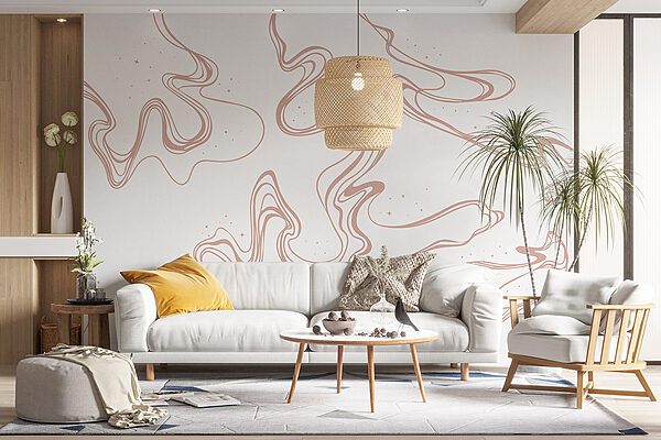 Um fundo branco com linhas castanhas Um fundo branco com linhas castanhas