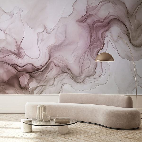 Um grande plano de um fumo cor-de-rosa e branco Um grande plano de um fumo cor-de-rosa e branco