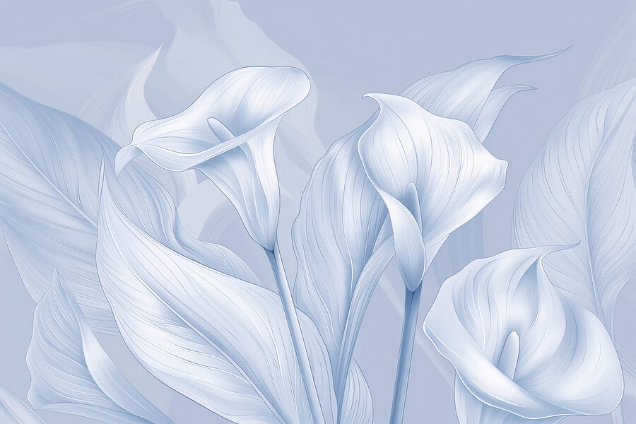 Um grande plano de flores