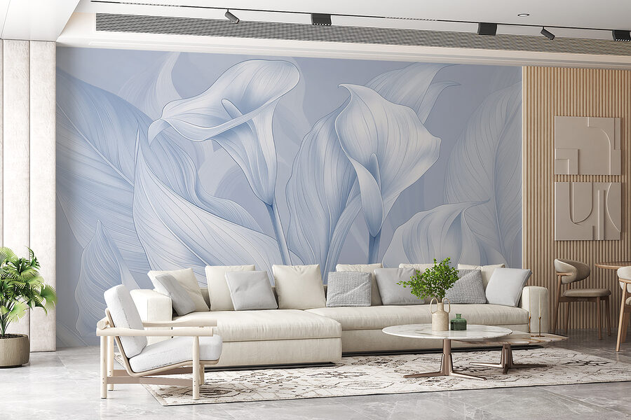 Um grande plano de flores