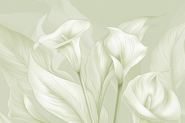 Um grande plano de flores Um grande plano de flores