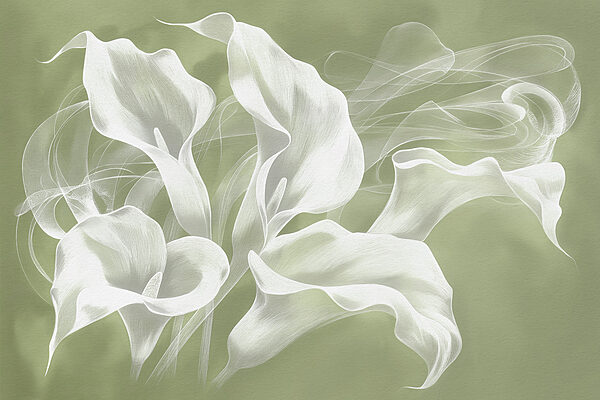 Um grande plano de flores Um grande plano de flores