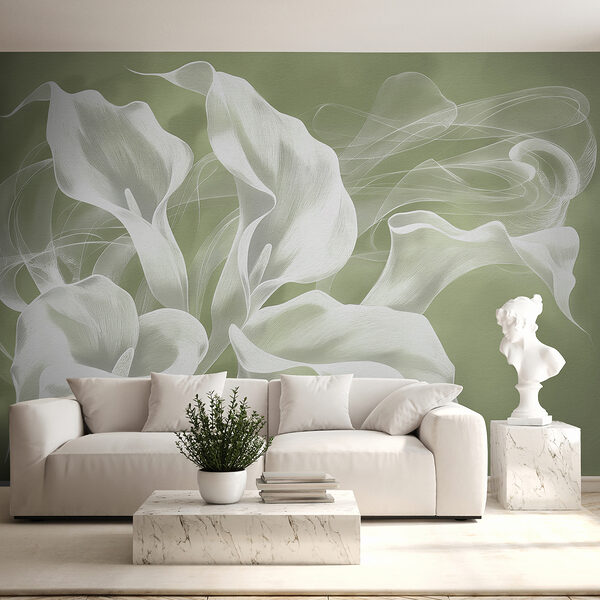 Papel de parede Papel de parede Um grande plano de flores (REF: w01196v3)