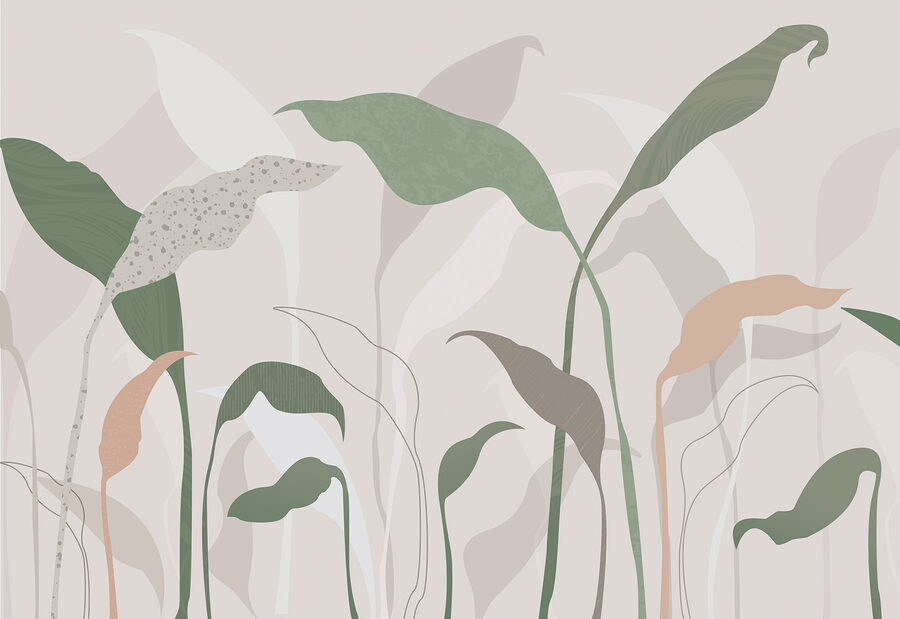 Um grande plano de plantas
