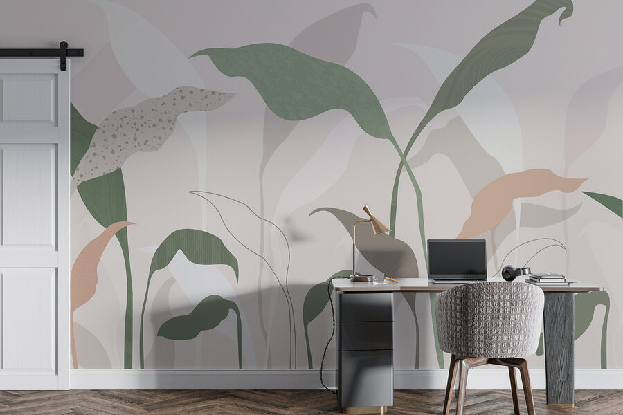 Um grande plano de plantas