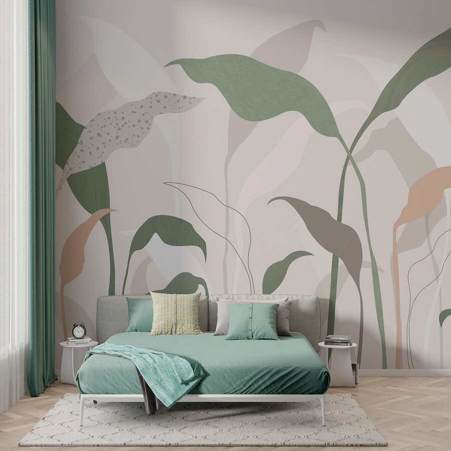 Um grande plano de plantas