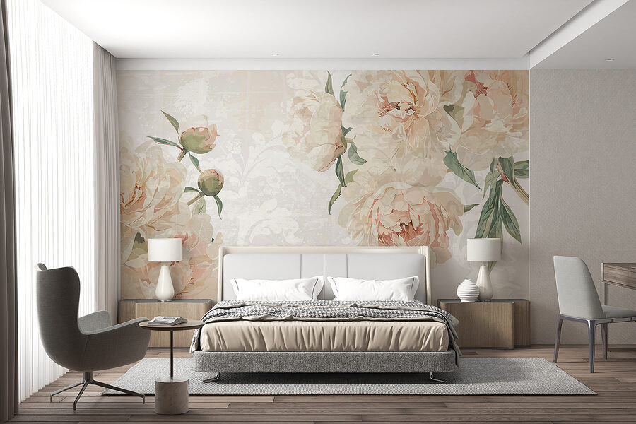 Papel de parede Um grande plano de flores - Image 2