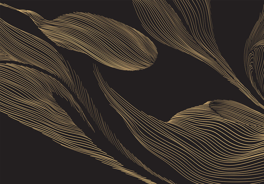 Papel de parede Um fundo preto com linhas amarelas - Image 3