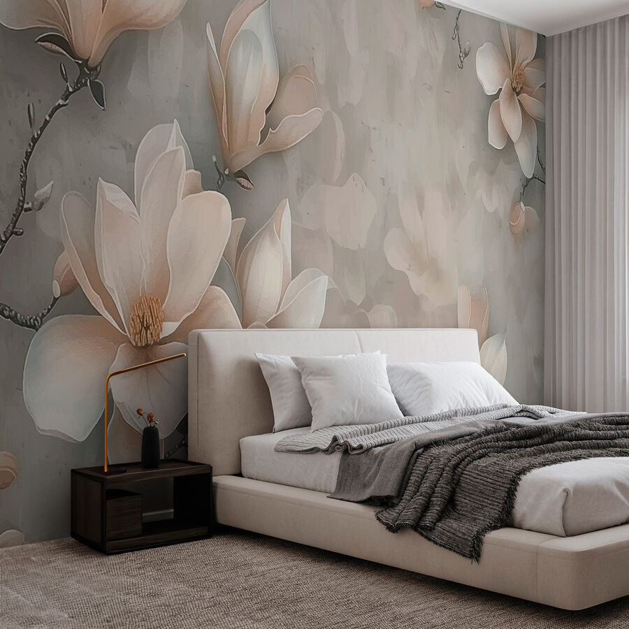 Um grande plano de flores