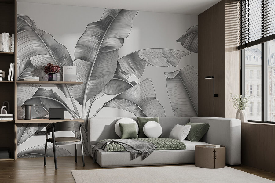 Papel de parede Um grande plano de uma planta