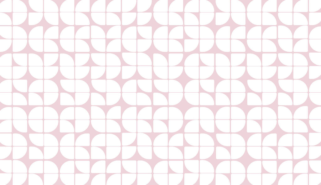 Um padrão de círculos brancos e cor-de-rosa Um padrão de círculos brancos e cor-de-rosa