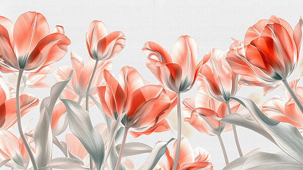 Um grupo de flores cor-de-rosa Um grupo de flores cor-de-rosa