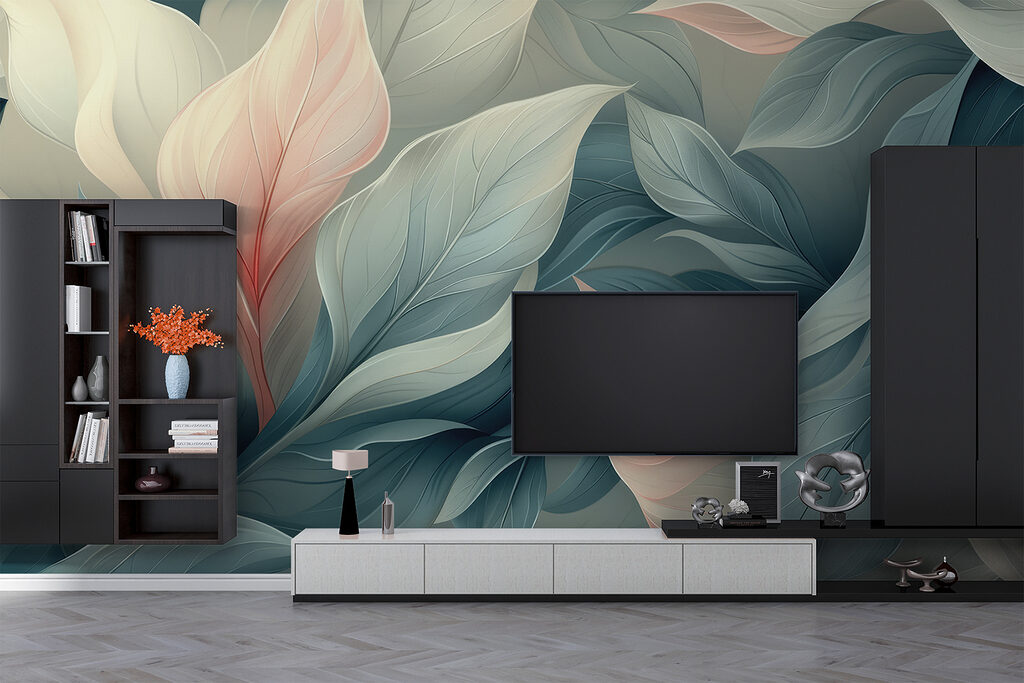 A close up of leaves