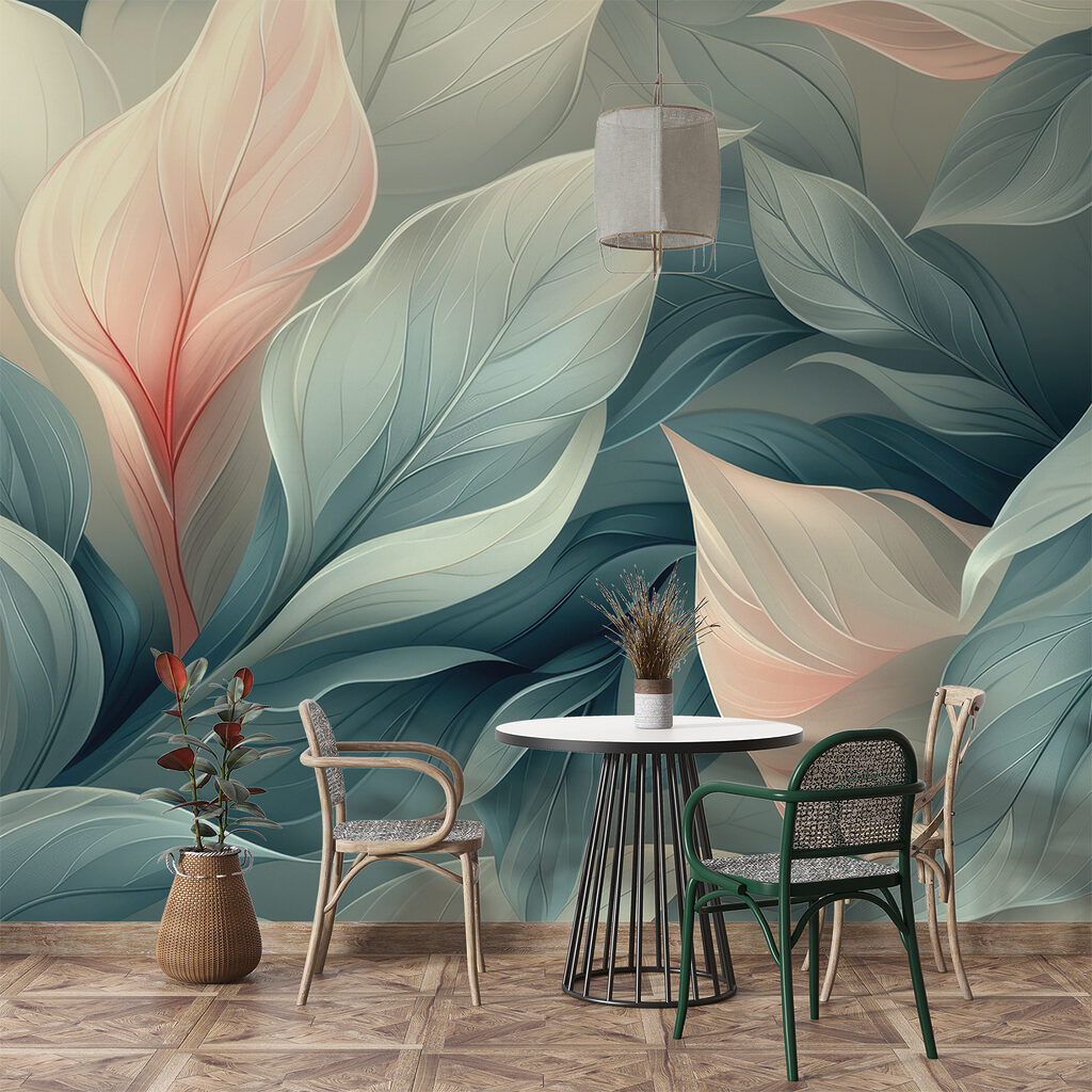 A close up of leaves