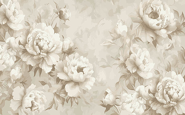 Um grande plano de flores Um grande plano de flores