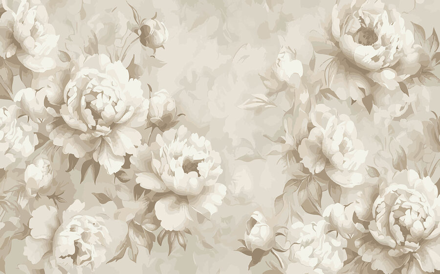 Um grande plano de flores