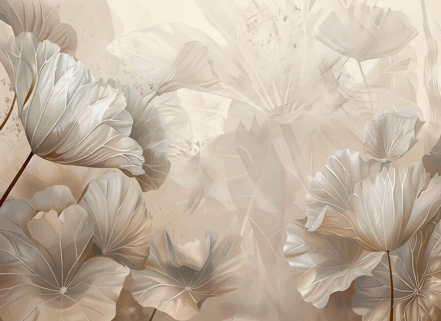Papel de parede Um grande plano de flores - Image 4
